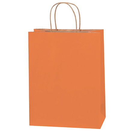 10 x 5 x 13" Orange Tinted Shopping Bags