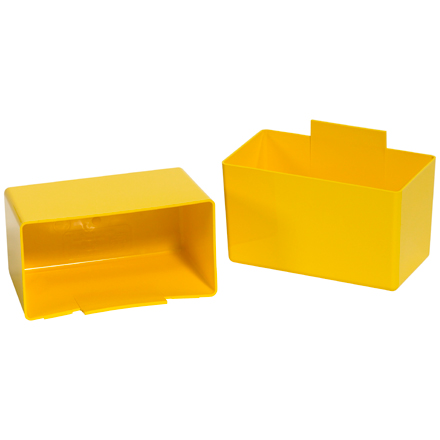 5 <span class='fraction'>1/8</span> x 2 <span class='fraction'>3/4</span> x 3" Yellow Shelf Bin Cups