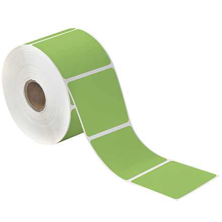 2 x 3 Green Desktop Direct Thermal Label