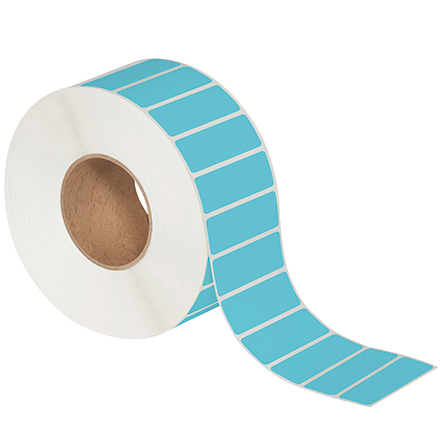 3 x 1" Blue Direct Thermal Labels