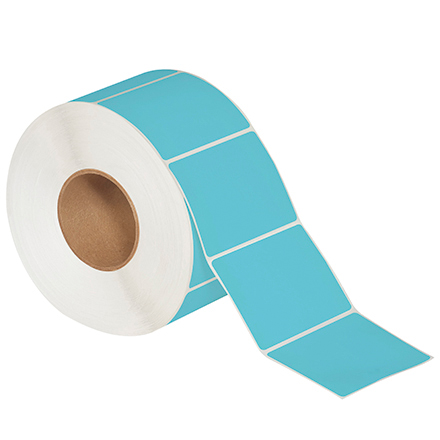 4 x 3" Blue Direct Thermal Labels